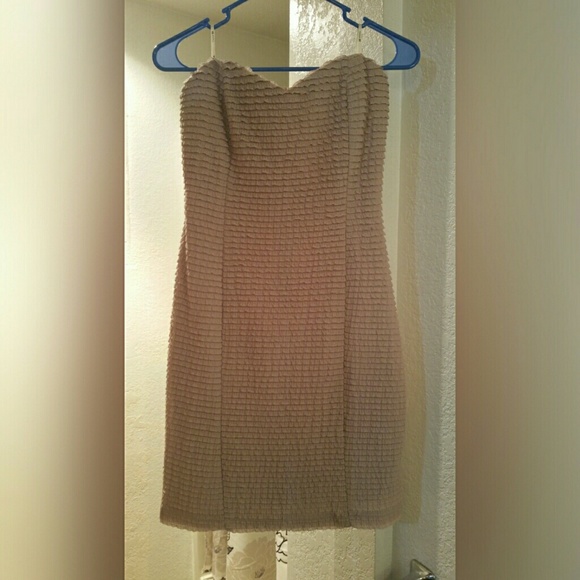 Forever 21 Dresses & Skirts - Tan Forever 21 strapless dress